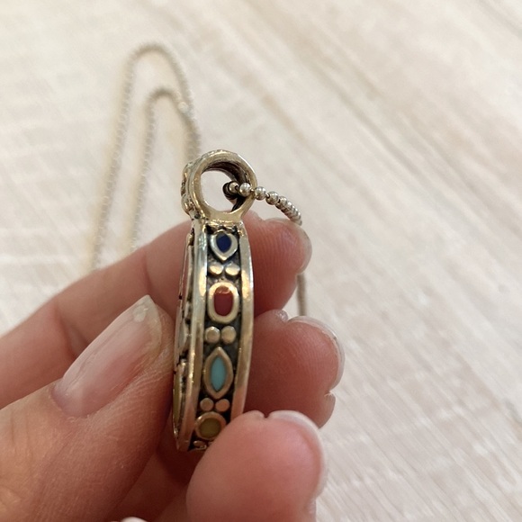 Gorgeous semi precious stone Inlay  necklace - Picture 7 of 8